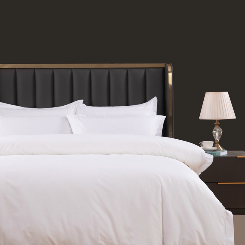 6080S 400TC 100% bavlnený satén obyčajný biely hotelová posteľná bielizeň 6080S 400TC 100% bavlnený satén obyčajný biely hotelová posteľná bielizeň