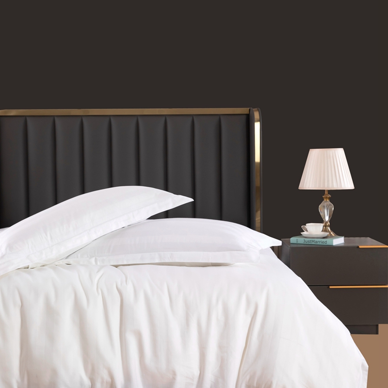 6080S 400TC 100% bavlnený satén obyčajný biely hotelová posteľná bielizeň 6080S 400TC 100% bavlnený satén obyčajný biely hotelová posteľná bielizeň