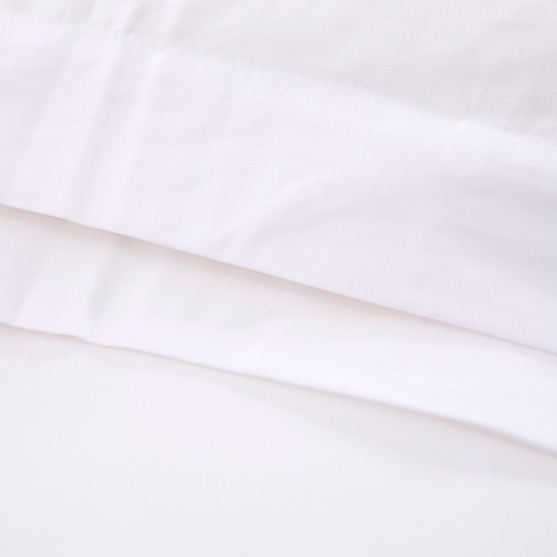 6080S 400TC 100% bavlnený satén obyčajný biely hotelová posteľná bielizeň 6080S 400TC 100% bavlnený satén obyčajný biely hotelová posteľná bielizeň