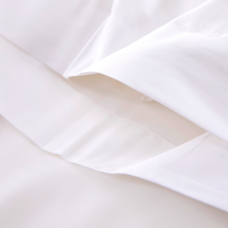 6080S 400TC 100% bavlnený satén obyčajný biely hotelová posteľná bielizeň 6080S 400TC 100% bavlnený satén obyčajný biely hotelová posteľná bielizeň