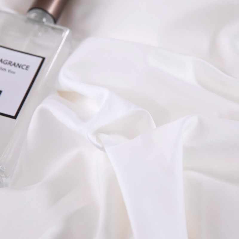 6080S 400TC 100% bavlnený satén obyčajný biely hotelová posteľná bielizeň 6080S 400TC 100% bavlnený satén obyčajný biely hotelová posteľná bielizeň