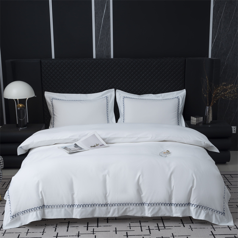 Súprava obliečok z bavlneného saténu s novým vzorom na vyšívanie 500TC