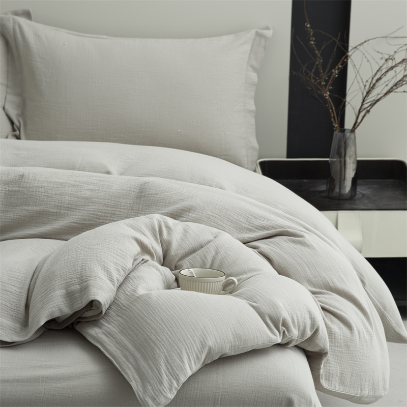 Dvojvrstvová gáza zo 100 % bavlnenej tkaniny Super mäkká posteľná bielizeň Dvojvrstvová gáza zo 100 % bavlnenej tkaniny Super mäkká posteľná bielizeň