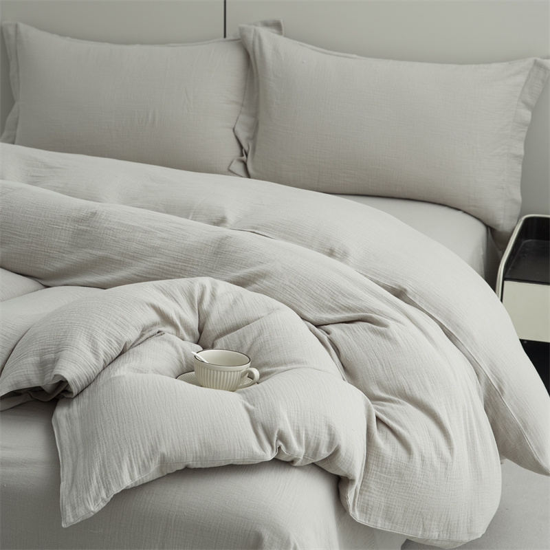 Dvojvrstvová gáza zo 100 % bavlnenej tkaniny Super mäkká posteľná bielizeň Dvojvrstvová gáza zo 100 % bavlnenej tkaniny Super mäkká posteľná bielizeň