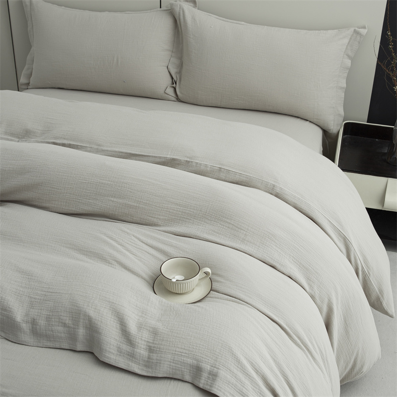 Dvojvrstvová gáza zo 100 % bavlnenej tkaniny Super mäkká posteľná bielizeň Dvojvrstvová gáza zo 100 % bavlnenej tkaniny Super mäkká posteľná bielizeň