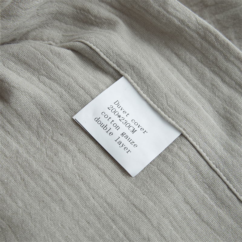 Dvojvrstvová gáza zo 100 % bavlnenej tkaniny Super mäkká posteľná bielizeň Dvojvrstvová gáza zo 100 % bavlnenej tkaniny Super mäkká posteľná bielizeň